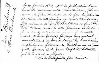 Marie BASTARACHE dite BASQUE - 1824 marriage