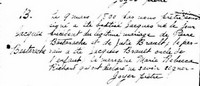 Jacques BASTARACHE dit BASQUE - Baptism