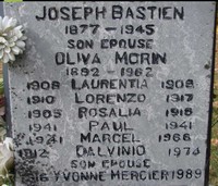 Joseph BASTIEN - Grave