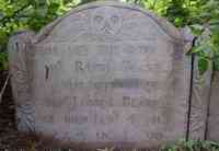 Ruth BATCHELDER - Grave Inscription: HERE LIES THE BODY OF Mrs. RUTH BLAKE, THE WIDOW OF DEAn. JAMES BLAKE; SHE DIED JANy. Ye 11TH, 1752 IN Ye 90th. YEAR OF H