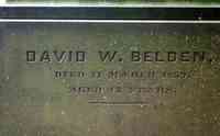 David W. BELDEN - Grave