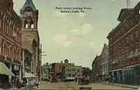 Rockingham, Vermont, USA - Main Street looking West, Bellows Falls, Vt.