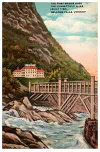 Rockingham, Vermont, USA - Rockingham, Vermont, USA - The First Bridge Over the Connecticut River (Built 1785), Bellows Falls, Vermont