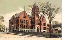 Rockingham, Vermont, USA - High School Building, Bellows Falls, Vt.