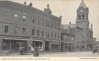 Rockingham, Vermont, USA - Town Hall and West Side of Square, Bellows Falls, Vt.