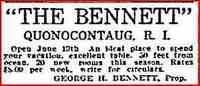 George Hoxsie BENNETT - Date: 1909-07-08 Paper: Springfield Republican