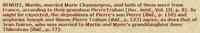 Martin BENOIT dit LABRIERE - Source: Pioneers of Acadia by Stephen A. White