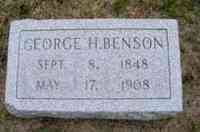 George H BENSON - Grave