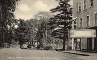 Bethel, Vermont, USA - Bethel Theater and the Park
