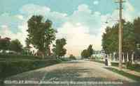 Bethlehem, New Hampshire, USA - Bethlehem Street looking West showing Highland and Alpine Houses