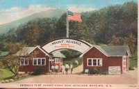 Bethlehem, New Hampshire, USA - Entrance to Mt. Agassiz Scenic Road, Bethlehem, White Mts., N.H.