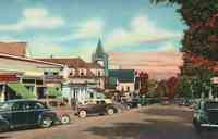 Bethlehem, New Hampshire, USA - Main St., 1950s