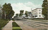 Bethlehem, New Hampshire, USA - White Mts. N.H., Bethlehem, Bethlehem St. West showing Altamonte, Kelner Cottage, Howard and Strawbe
