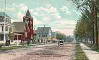 Bethlehem, New Hampshire, USA - White Mts., Main St. Bethlehem, On a Sunday Morning, 1915