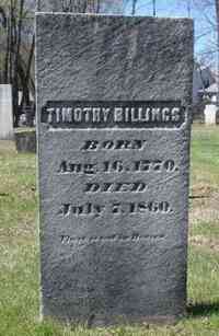 Timothy BILLINGS - Grave
