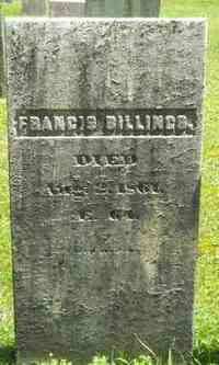 Francis BILLINGS - Grave