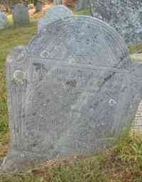 Thomas BINGHAM - Grave Inscription: Original Stone: Here lies ye Body of that Holy Man of God Deacon Thomas Bingham: he was A man Emenant for Piety Loue & Ch