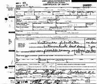 Albert Franklin BIVENS - Death