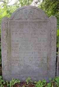 James BLAKE - Grave Here lyes buried ye body of Mr. James Blake who departed this life October 22, 1732, aged 80 years & 2 months. He was a member in full commun