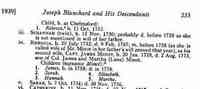 Rebecca BLANCHARD - The New England Historical and Genealogical Register . (Online db: NewEnglandAncestors.org, New England Historic Genealogical Society, 2001-2009), (Or