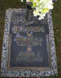 Mazie Sadie Jane MILLER - Grave