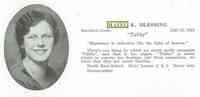 Hazel Katherine BLESSING - 1931 Hartford High School yearbook