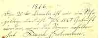 Franz "Frank" Erdmann BLESSING - Birth and Baptism from Family Bible
