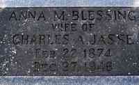 Anna Caroline Margaret BLESSING - Grave Thanks to Ray Sanford