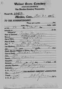 Anna Caroline Margaret BLESSING - Thanks to Ray Sanford