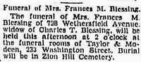 Frances Mary "Fannie" MESICK - The Hartford Courant Hartford, Connecticut May 13, 1931
