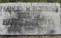 Frances Mary "Fannie" BLESSING - Grave