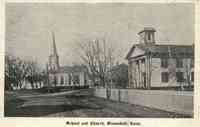 Bloomfield, Connecticut, USA - Bloomfield, Connecticut, USA - School and Church, Bloomfield, Conn.