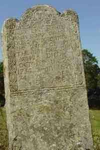 Abigail BOND - Grave Here lies the body of Abigail Follansbee the wife of Thomas Follansbee who died October the 24th 1734 in the 73rd year of her age