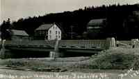 Winhall, Vermont, USA - Bridge over Winhall River, Bondville, Vt.