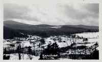 Winhall, Vermont, USA - Snowy view of Bondville, Vt.