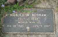 Harold W BOSHAW - Grave