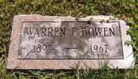 Warren F BOWEN - Grave