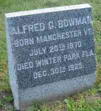 Alfred G. BOWMAN - Grave