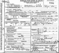 Amada BOYER - Death Certificate