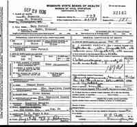 Mary Zoe BOYER - Death Certificate