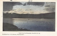 Bradford, New Hampshire, USA - Todd Pond by Moonlight, 1910