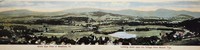 Bradford, Vermont, USA - Bird's Eye View of Bradford, Looking down upon the Village from Mount. Tug.