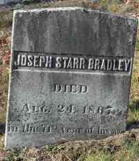 Joseph Starr BRADLEY - Grave