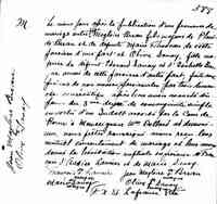 Marie Olive SAVOIE - 1846 marriage