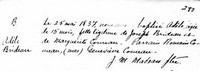 Adelaide (Adele) BRIDEAU - Baptism