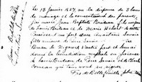 Anastasie SAVOIE - 1827 marriage