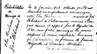 Zoe ROBICHAUD - 1843 marriage rehabilitation