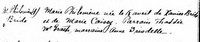 Marie Philomene BRIDEAU - Baptism