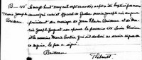 Marie-Joseph BRIDEAU - Baptism