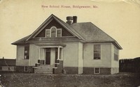 Bridgewater, Maine, USA - New School House, 1912